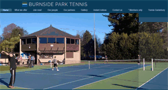 Desktop Screenshot of burnsideparktennis.com