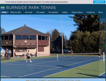 Tablet Screenshot of burnsideparktennis.com